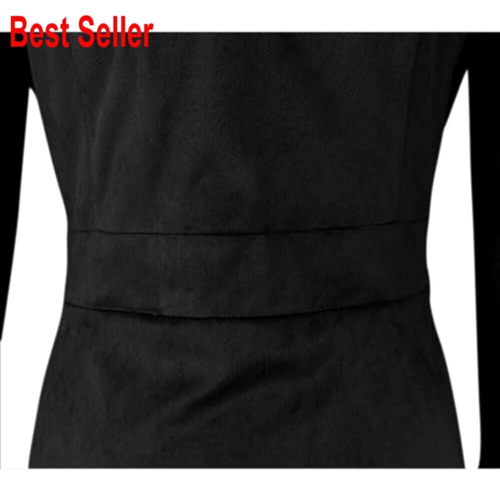 Victorian Trench Coat Double Breasted Long Winter Jacket Vintage Elegant - Picture 5 of 7